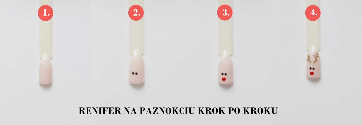 renifer na paznokciach instrukcja krok po kroku puderek.com.pl
